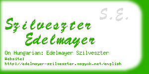 szilveszter edelmayer business card